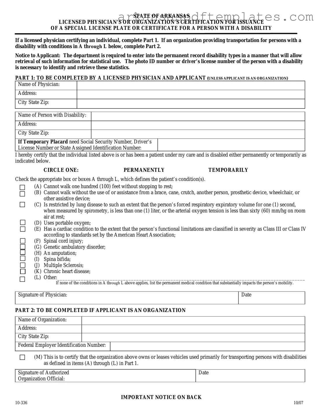 Fill Out a Valid Arkansas 10 336 Form