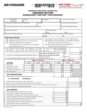 Fill Out a Valid Ar1000Anr Form