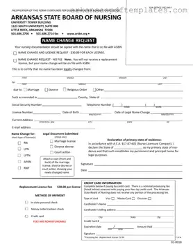 Fill Out a Valid Arkansas Name Change Request Form