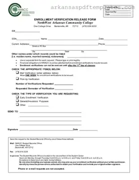 Fill Out a Valid Nwacc Enrollment Verification Form
